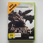 Armored Core 4 Xbox 360 Game PAL Region 4 Complete PG Very Good Condition