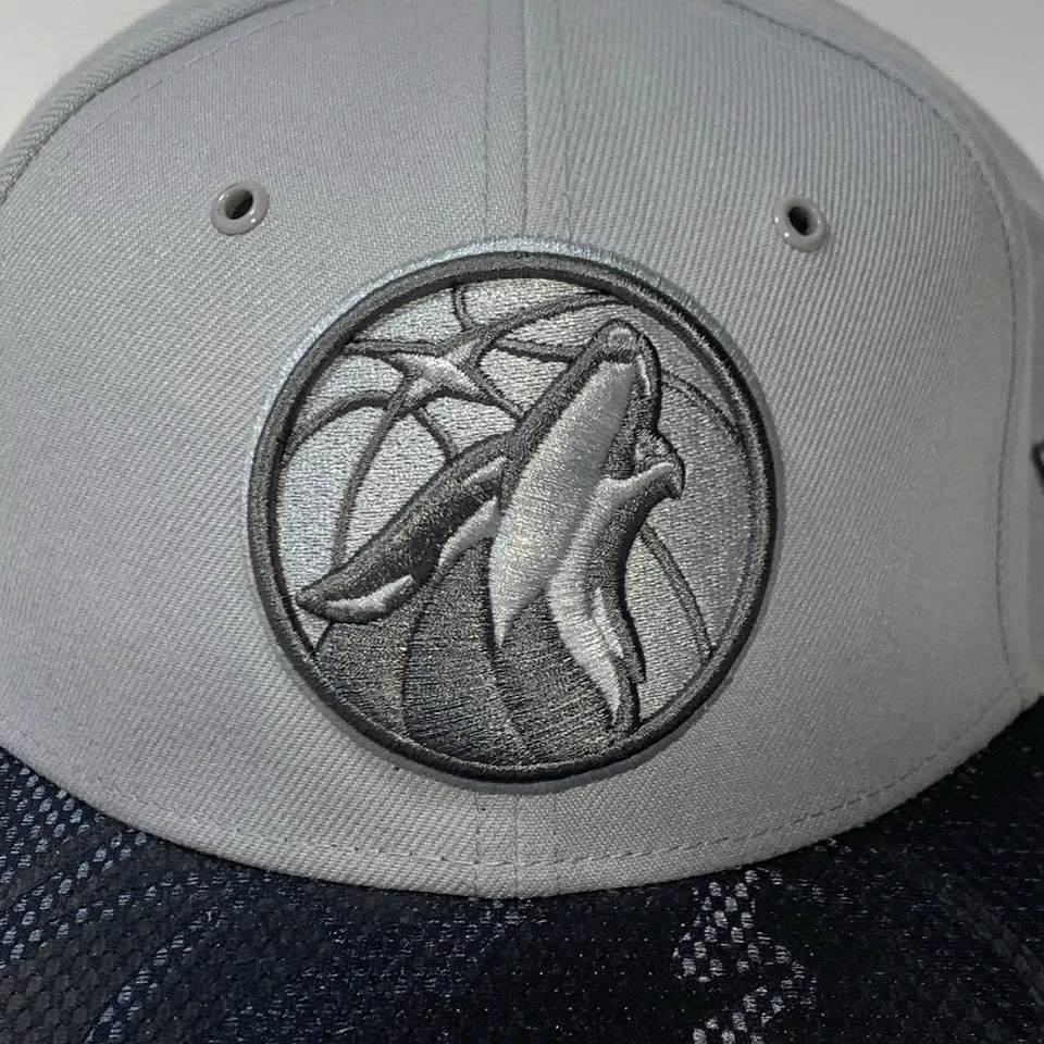 Minnesota Timberwolves Hat New Era Snapback Cap Gray Howl Together YOUTH SZ - Image 2 of 4