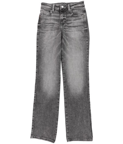 GUESS Damen Jeans Solid Straight Leg, Grau, 26