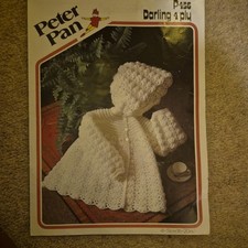 Vintage crochet Pattern  Hooded Jacket Chest Size 16 to 20" by Peter Pan