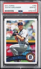2011 TOPPS #355 JUSTIN VERLANDER PSA 10