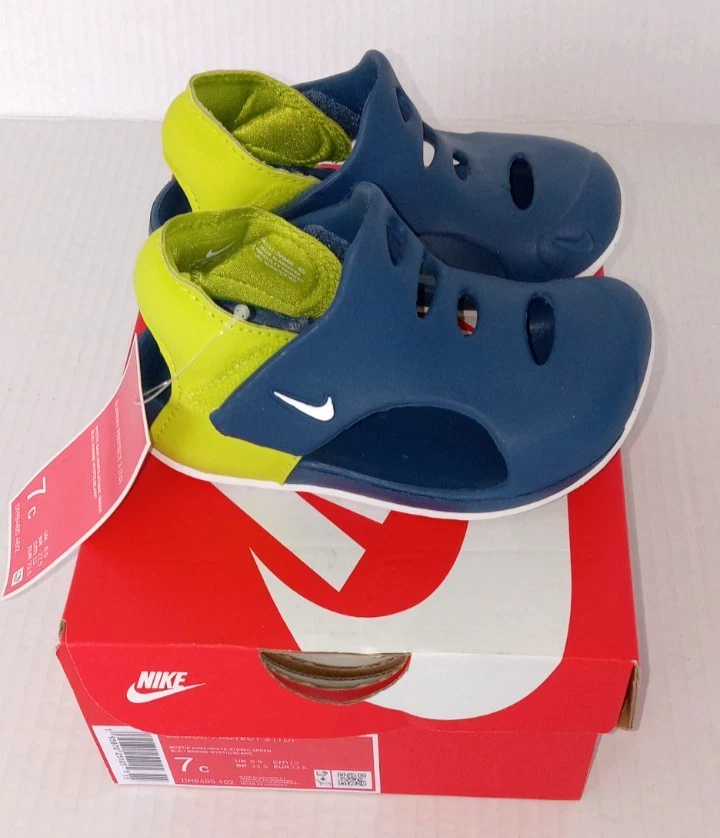 7C Nike Sunray Protect 3 (TD) niño pequeño Mystic azul marino/blanco verde atómico DH9465-402 Foto 4 de 4
