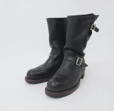 Chippewa Engineer Boots 27899 Men's Leather Black Size US7.5 Made in USA Used