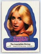 1978 Three's Company Sticker #17 The Irresistable Chrissy