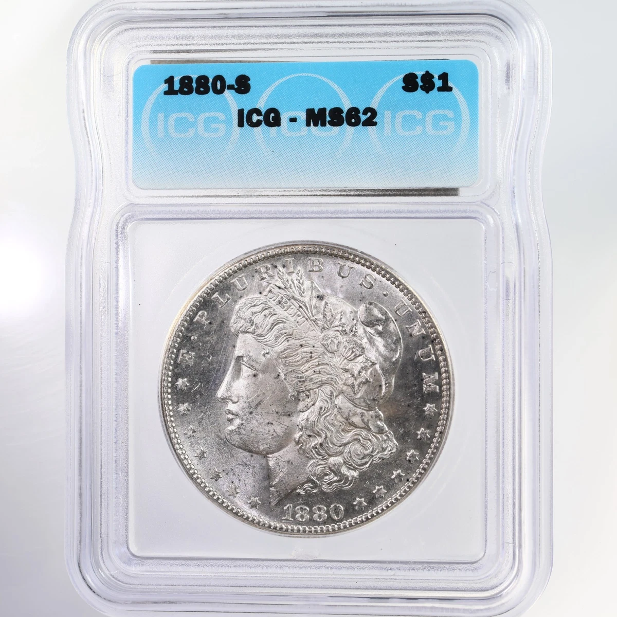 アメリカ　銀貨 1880-S　モルガン　シルバーダラー PCGS MS　62 MS 62 Graded 1880 Year Morgan US Dollars (1878-1921) for sale | eBay