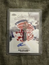 2025-26 Topps Chrome Ron Holland II Skywrite Signatures Detroit Pistons 
