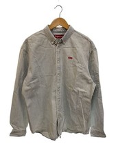 Supreme Long Sleeve Shirt M Cotton IDG Solid