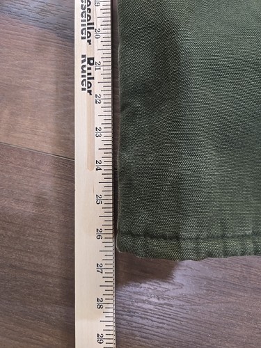 Walls Vintage Blizzard Pruf Coveralls Made In USA Canvas Green Size 42 Short - Picture 14 of 14