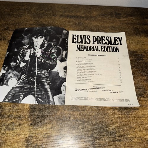 Revista ELVIS PRESLEY Vintage Edición Memorial Edición Coleccionista Octubre 1977 - Imagen 3 de 3