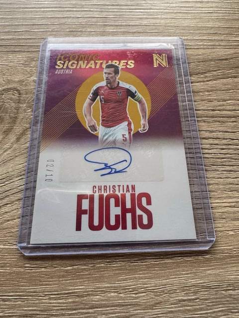 2017 Panini Nobility Iconic Signatures Christian Fuchs /10