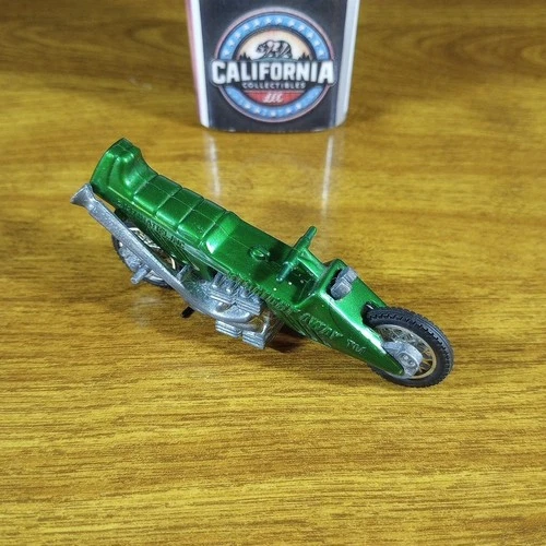 Vintage Hot Wheels RRRumblers Straight Away Green Mexico 1972 Motorcycle