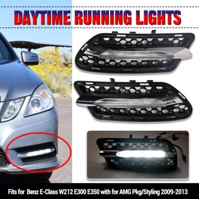 For Benz E-Class W212 E300 E350 2009-13 LED Daytime Running Fog Light Left&Right