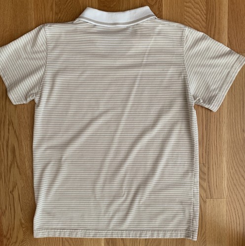 Camisa Polo Mujer Manga Corta S/M Rayas Blancas y Tostadas Ediciones Básicas Cuello - Imagen 5 de 5