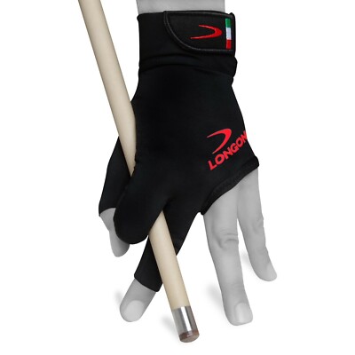 LONGONI Black Fire 3.0 Billiard Pool Cue GLOVE for Left or Right hand