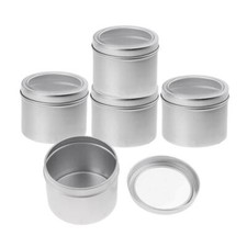 5 St&uuml;cke Aluminium Dose Lagerung Topf Kerzen Salben Container Schraube Deckel
