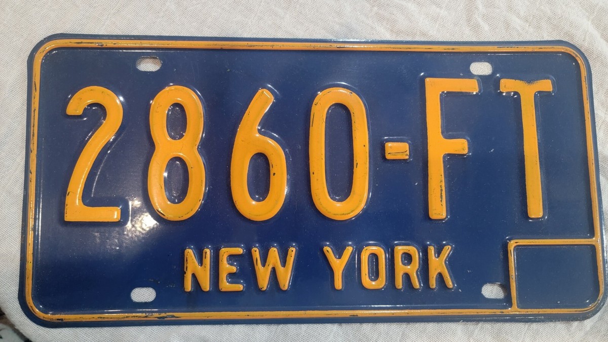 Vintage License Plates New York ( NY ) 1966 67 68 69 70 71 1972