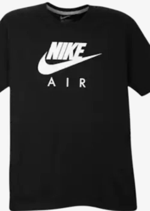 Bienvenido protesta Prohibir AUTHENTIC NIKE AIR BLACK T-SHIRT 642388-902 | eBay