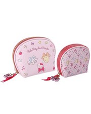 Hello Kitty and Friends Dome Makeup Bag Set Official License, Large and Small...