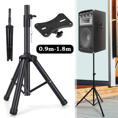 PA Speaker Stands Heavy Duty Speaker Tripod Stand 90-180cm Holder Universal Fit