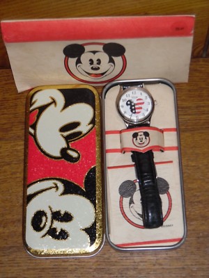 Disney Time Works Store Quartz Mickey Mouse Americana Watch