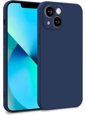 Hülle für Apple iPhone 13 Mini - Handyhülle Cover aus Silikon Dunkelblau