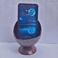Eco - Friendly Coconut Shell Mobile Phone Holder 100% Natural Handmade Protect 