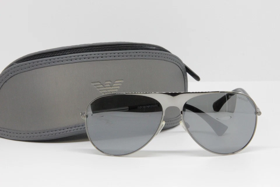 EMPORIO ARMANI EA 2003 3010/6G Silver w/Silver Iridium lens Sunglasses - Immagine 2 di 4