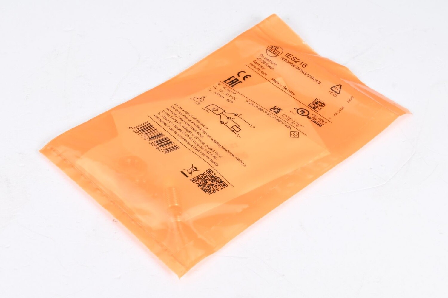 IFM IES216, IEB3006-BPKG/V4A/AS, Inductive sensor