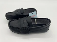 Cat And Jack Boys Black Loafers Shoes Abbott