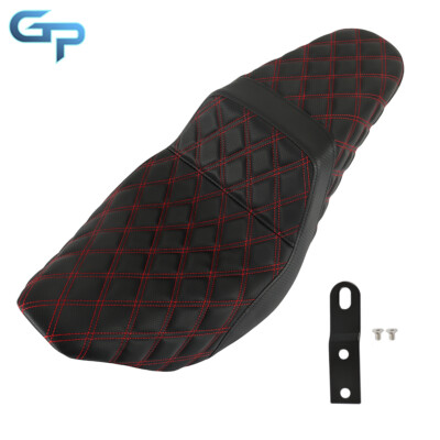 Step-Up Seat Red Lattice Stitch For 2008-2020 Touring Road Electra Glide Street