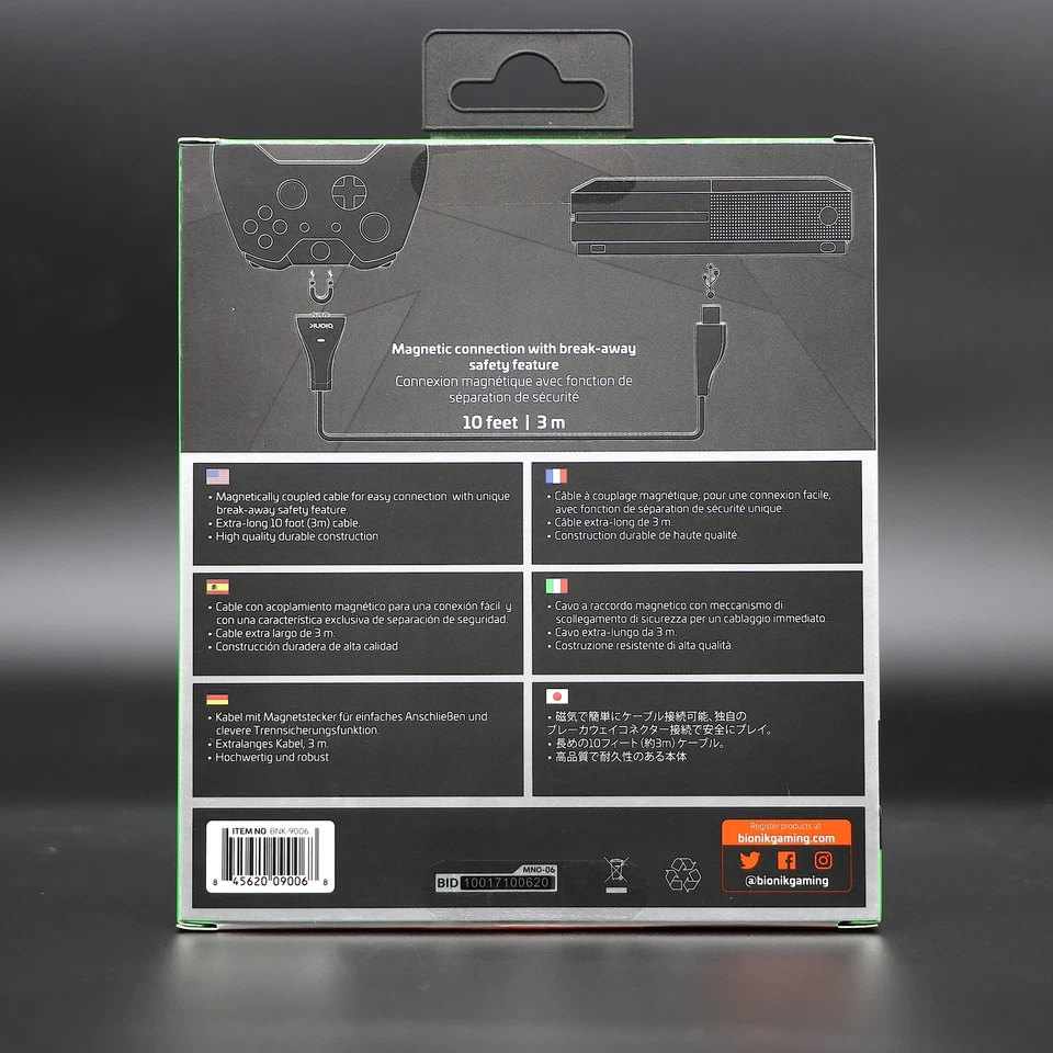 Play & Charge Cable & Rechargeable Batteries For Xbox ONE Controller Model 1697 - Image 4 of 4