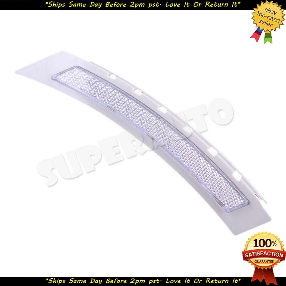 Juego de reflectores laterales transparentes para parachoques delantero para BMW E60 serie 5 2008-10 Foto 4 de 4