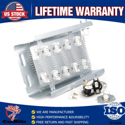 3403585 Dryer Heating Element w/Thermostat Kit Fuse For Whirlpool Kenmore Maytag
