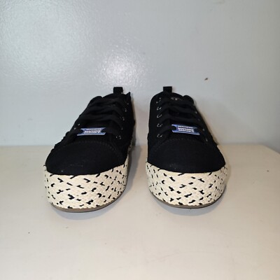 Skechers Bobs Sesame Cute Heights Espadrille Sneakers Women's 7.5 Black