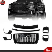 For 2021-2023 GMC Yukon/XL Denali Front Grille Hood Trim Molding Set 7PCS Gloss