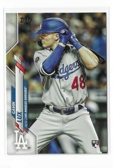 Gavin Lux 2020 Topps Photo Variation #292