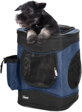 Portable Dog Cat Backpack Outdoor Pet Carrier Front Travel Mesh Breathable Bag