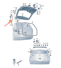 New SKODA SCALA Rear Right Side Tailgate Gas Strut 657827552C NO DUTY TO 🇺🇸