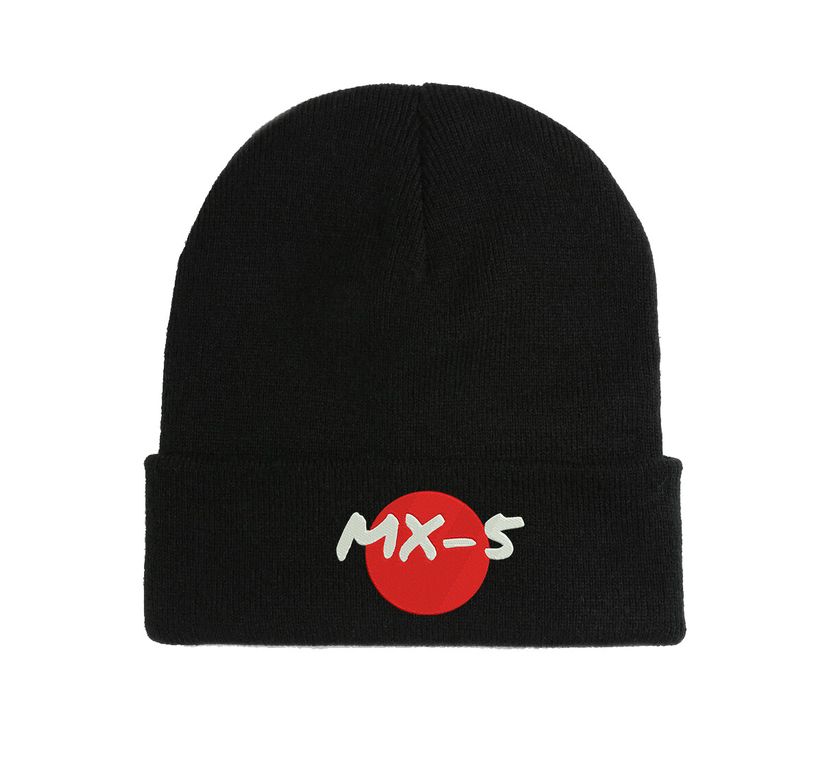 MX5 Japanese Car Old School Logo Embroidered Beanie Hat Cap