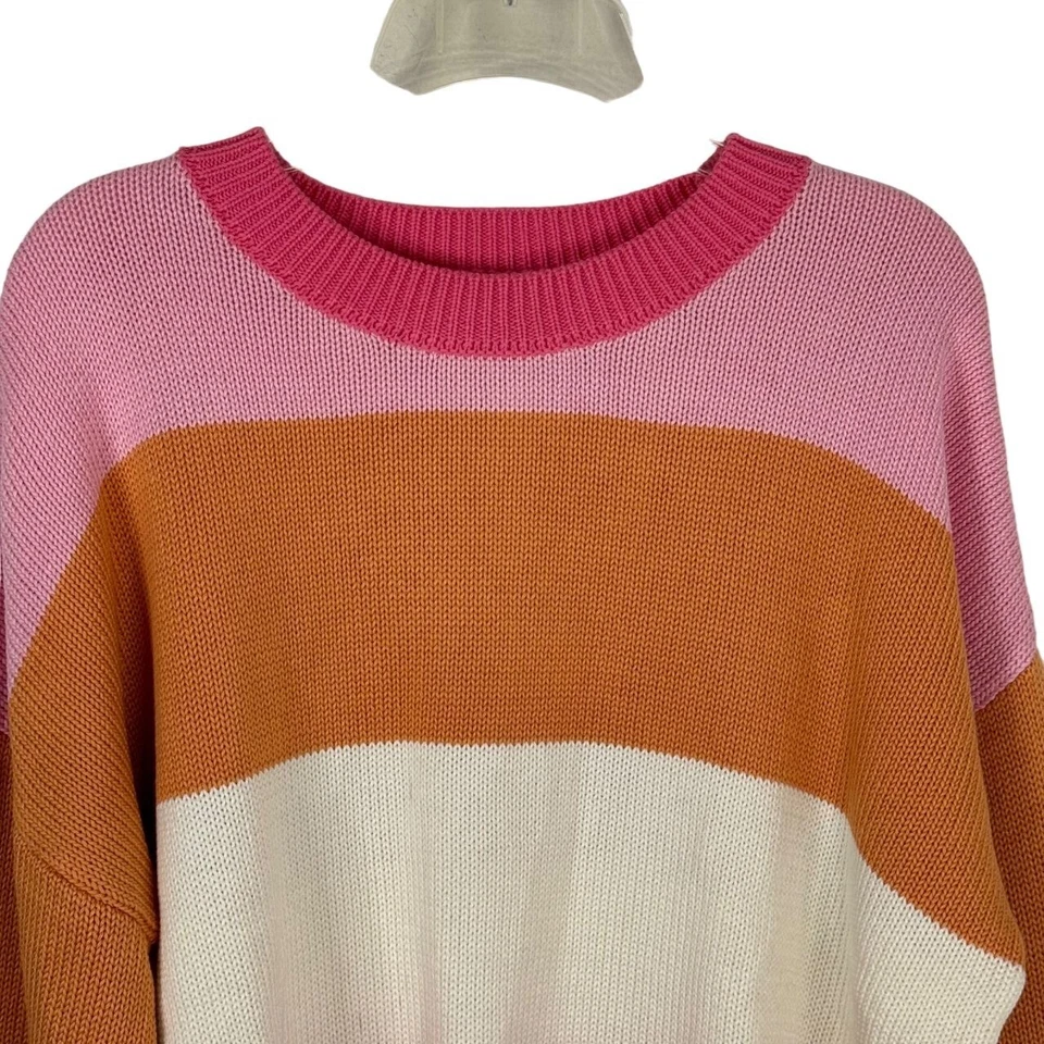 Charlie праздник Anthropologie новый закат полоски пенни вязаный свитер так мягкий Sm/4 - Изображение 2 из 4