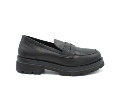 Igi Donna Scarpe Donna Vernice Mocassini Donna Igi&Co In Tessuto Brillantinato Nero Con Zeppa 7cm Igi&Co Tessuto Brillantinato Mocassino Donna Elegante - 11