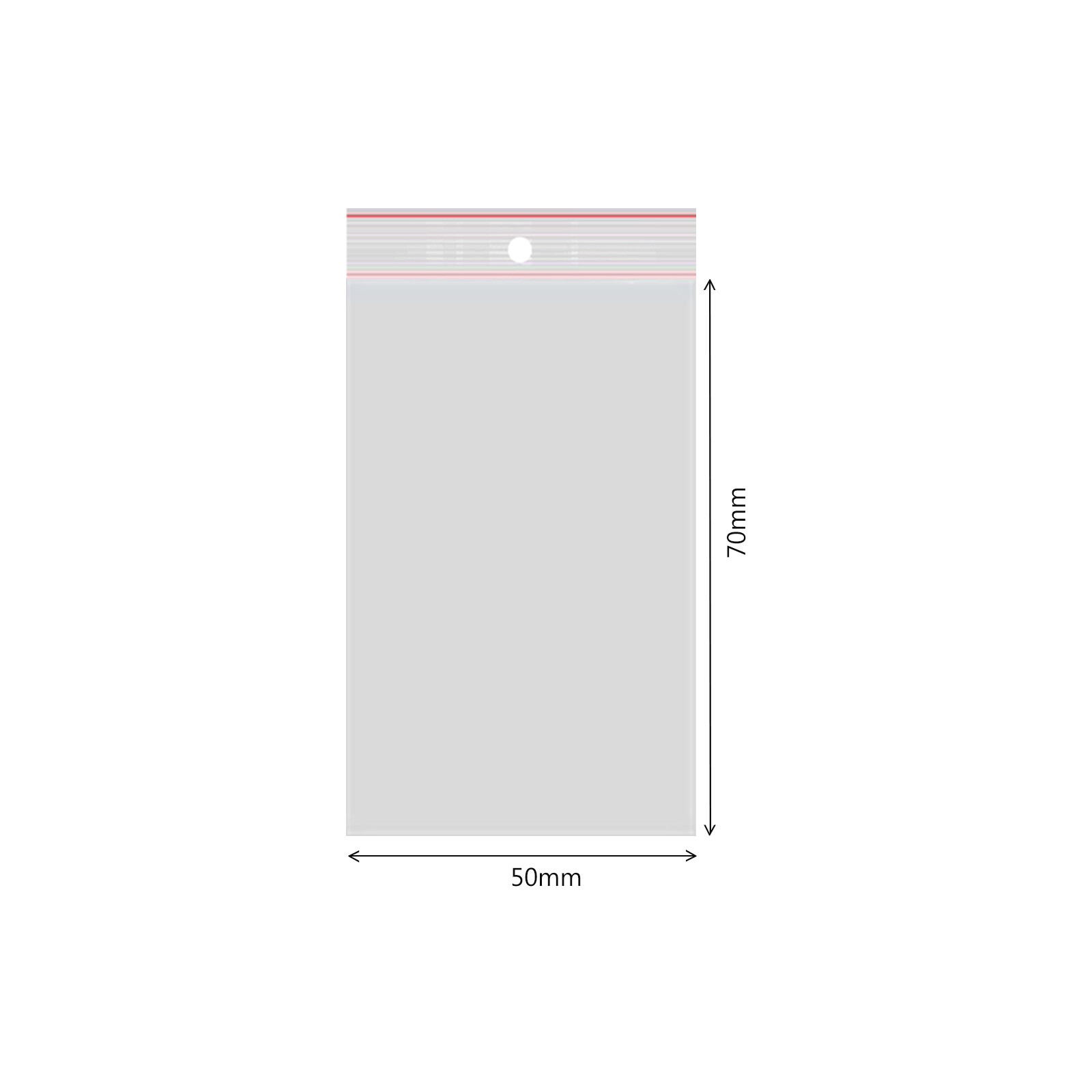 200x Druckverschlussbeutel 80x120 mm 50 my LDPE ZIP Beutel