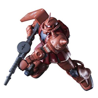 BANDAI HG 1/144 MS-06S ZAKU II Red Comet Ver Plastic Model Kit