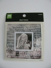 Making Memories SHEER FRAMES CHRISTMAS 1 Piece NIP