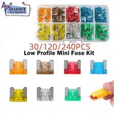 Blade Fuse 30/120/240pcs Assortment 5A-30A Micro Mini with clip for Car Truck