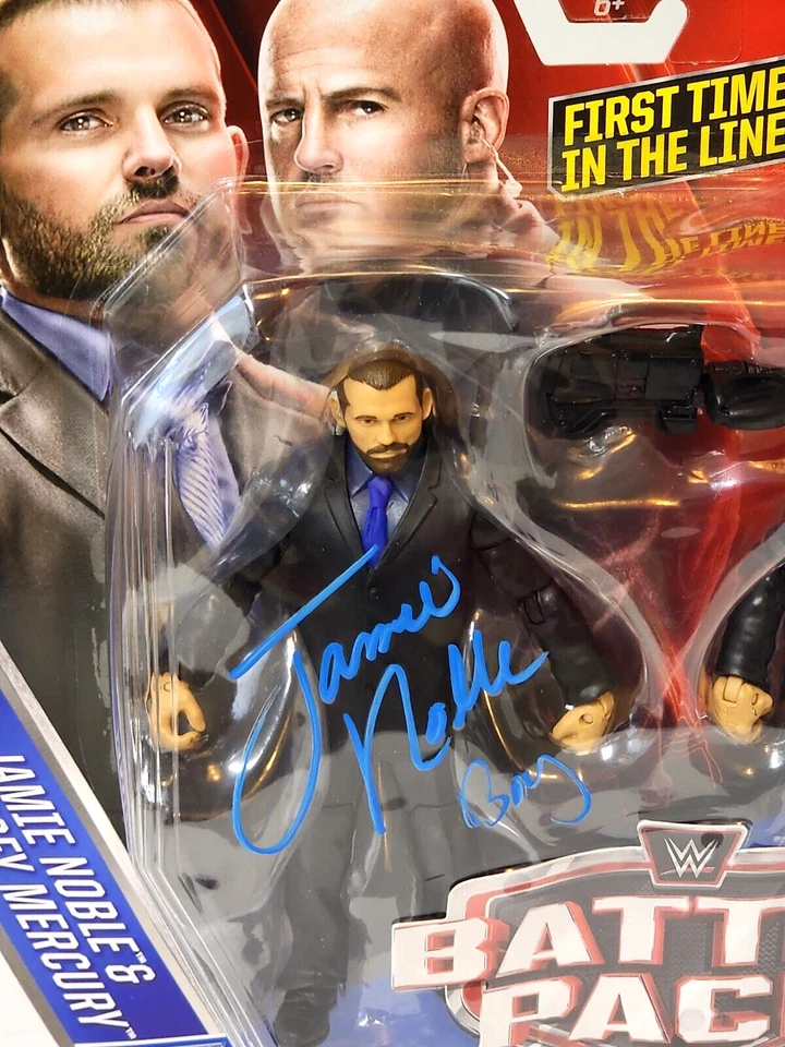 WWE 2015 美泰战斗包 37 人物密封签名 Jamie Noble / Joey Mercury — 第 3/4 张图片