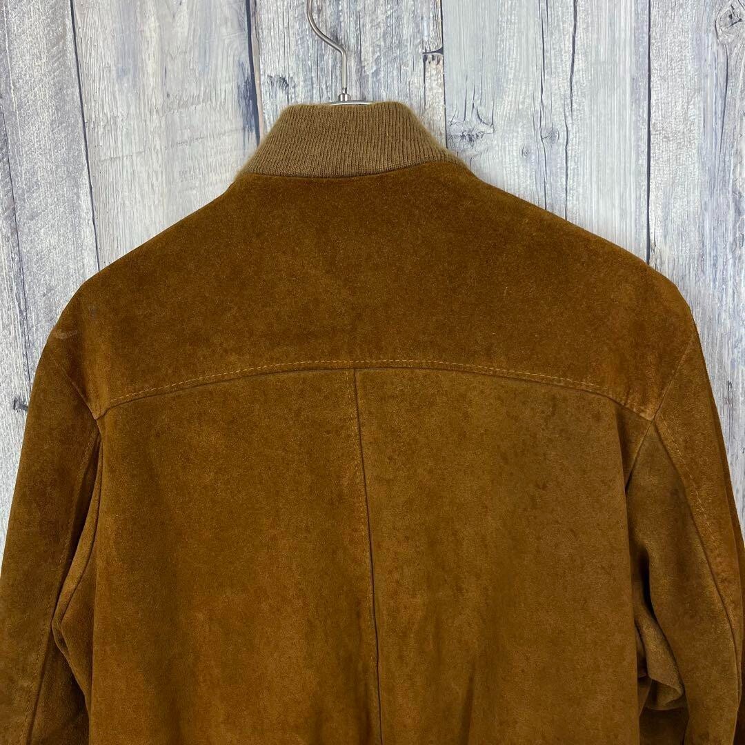 ジャケット・アウター 80s schott suede leather jacket 42 Schott 80s Suede Leather Jacket IDEAL Zipper Leather Brown