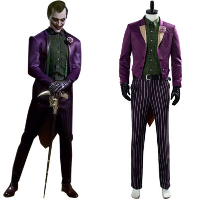 Mortal Kombat 11 The Joker Cosplay Costume Halloween Suit Uniform Outfit