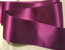 2-3/4" WIDE SWISS DOUBLE FACE SATIN RIBBON - FUCHSIA