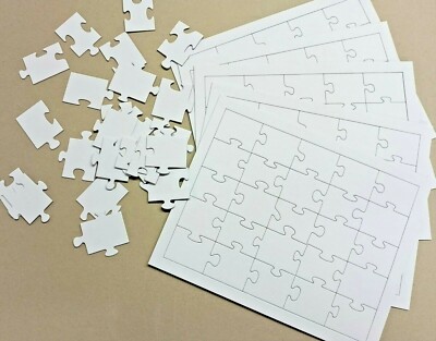 Blank Jigsaw Puzzle 25 Piece Make Your Own Puzzle sided Craft Colour in  fun UK